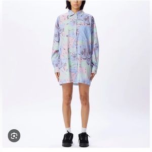 Obey Alyssa shirt dress